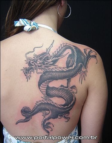 Tatuagens de dragão nas costas (5)
