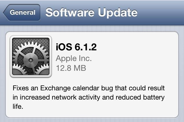 Download iOS 6.1.2 para iPad, iPhone e iPod