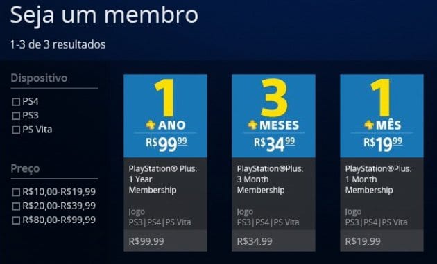 Playstation Plus Brasil