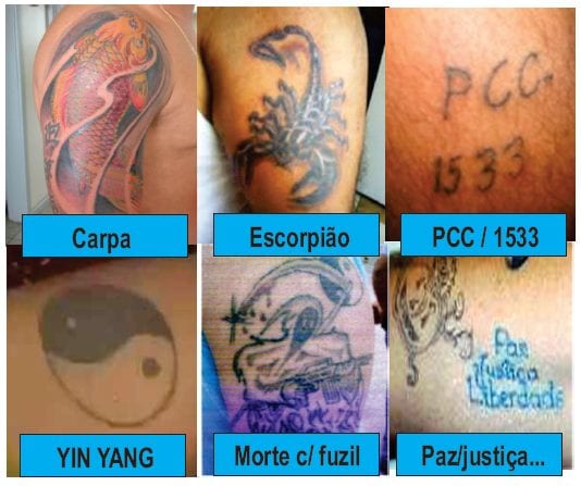 PCC tatuagem do crime