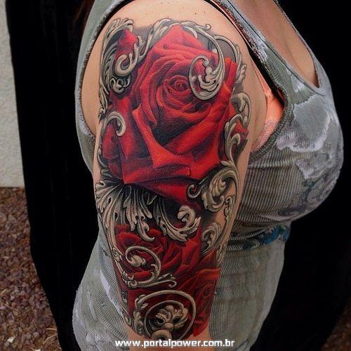 Tatuagem de Rosas 15