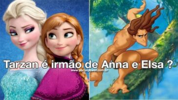 Tarzan-Elsa-Anna-Frozen