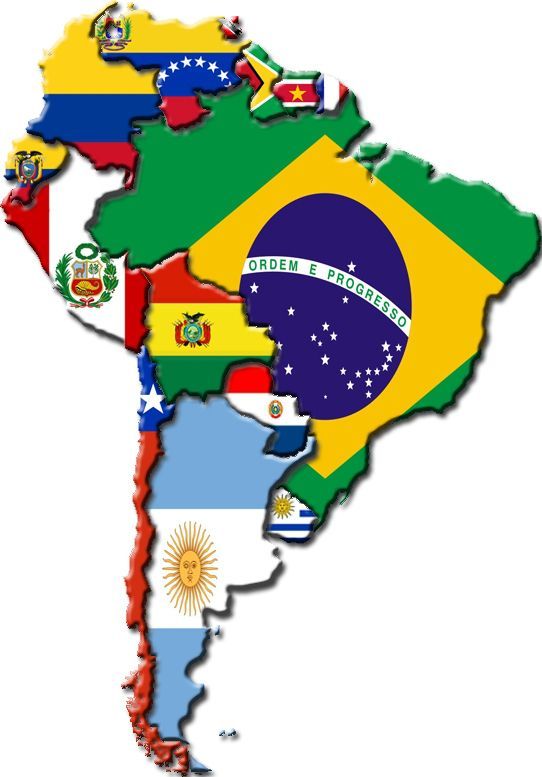 Brasil na America do Sul e outros paises