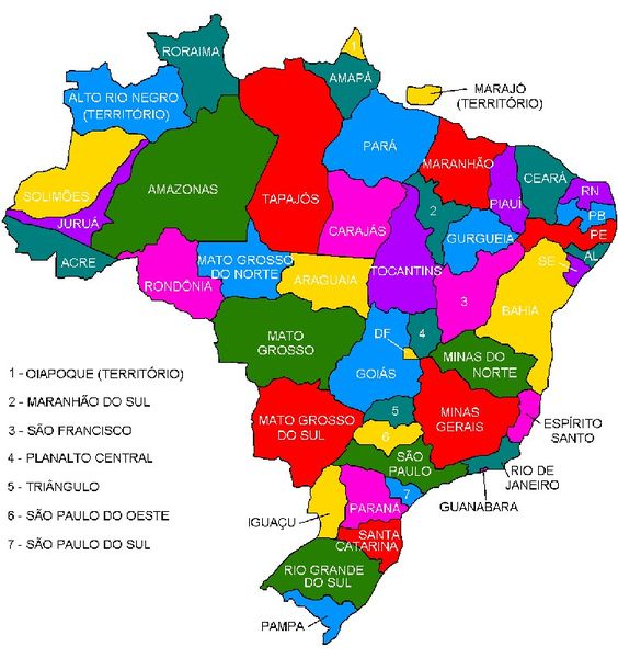 novos estados do brasil