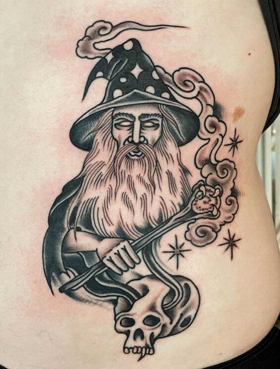 Tatuagem de Bruxo ou mago 1