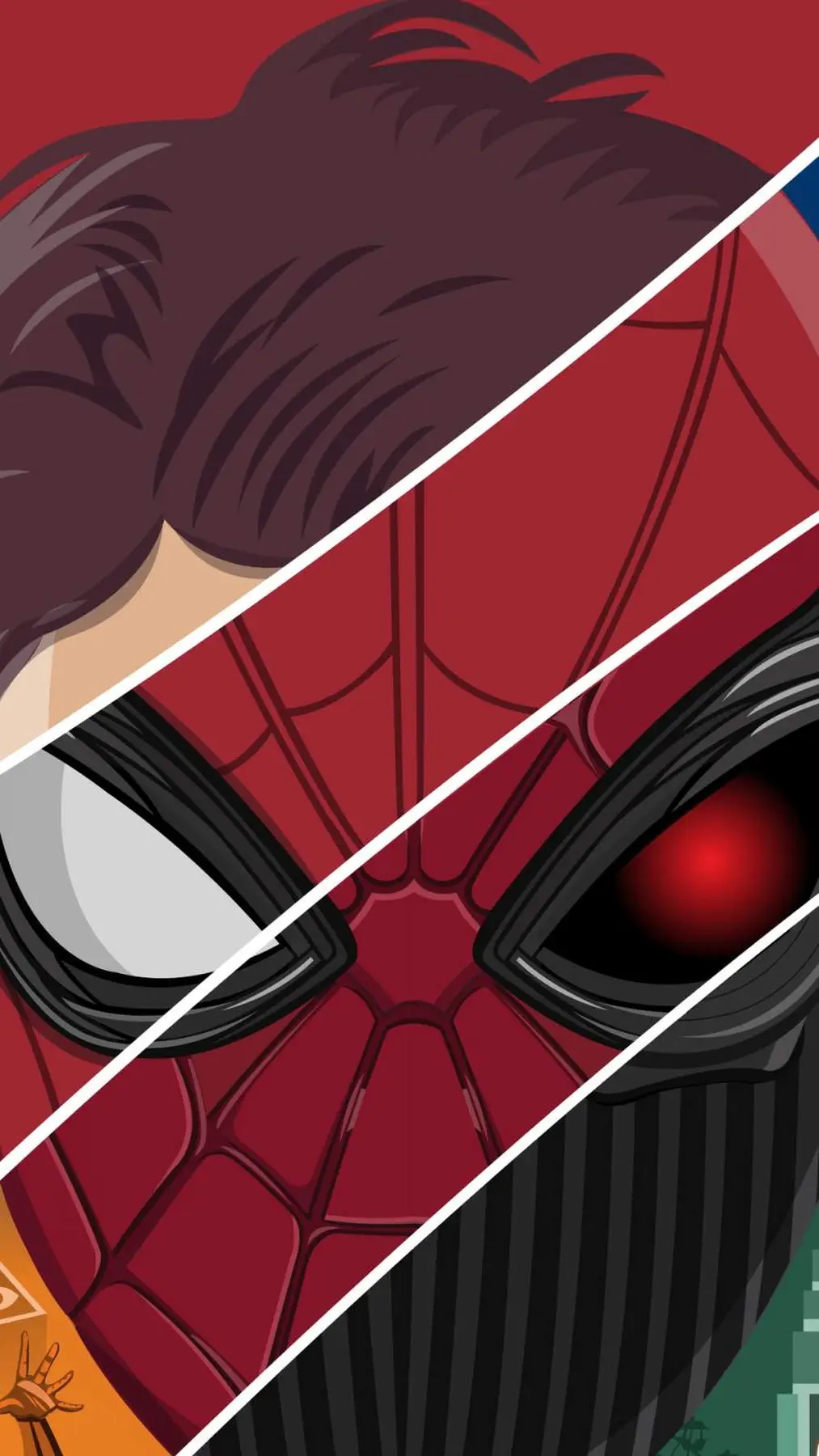 Spiderman Face Art iPhone Wallpaper