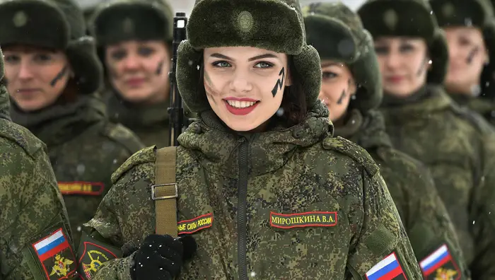 Beleza e audacia das militares russas