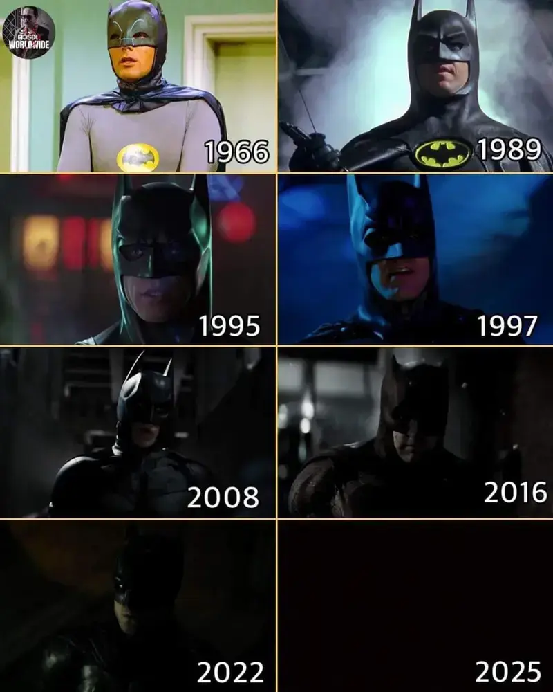 Filme do Batman ao passar dos tempos