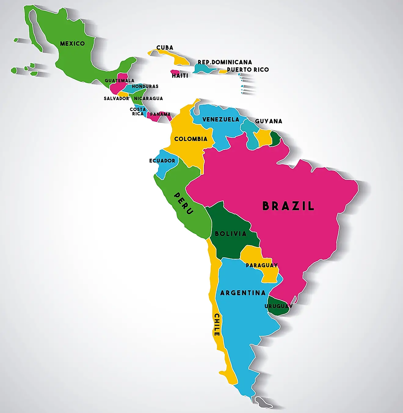 Mapa america latina
