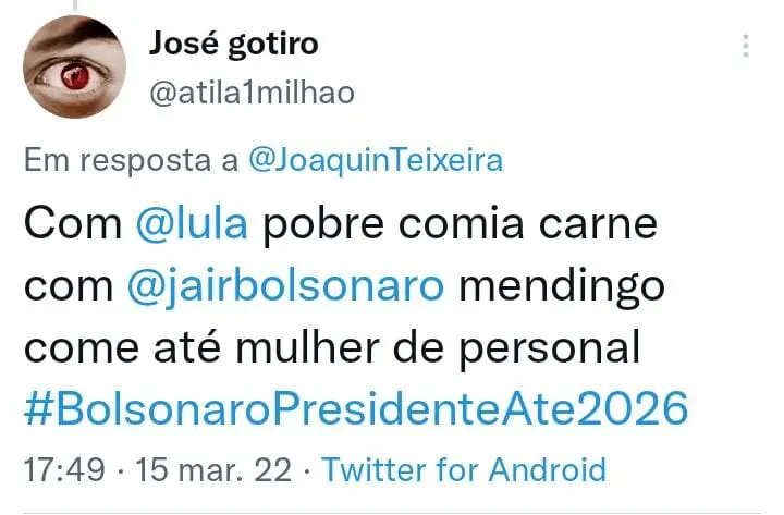 Mendigo na epoca do Lula vs Bolsonaro meme