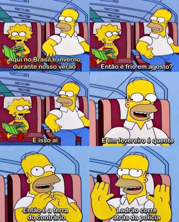 Os Simpsons descrobrindo o Brasil