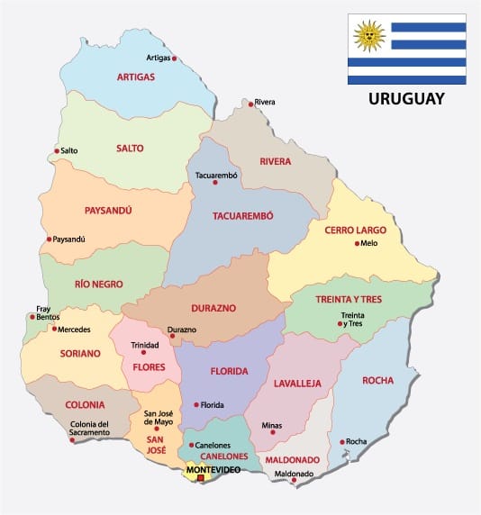 uruguai mapa