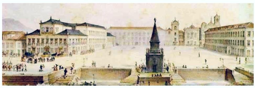 Centro da cidade em 1810